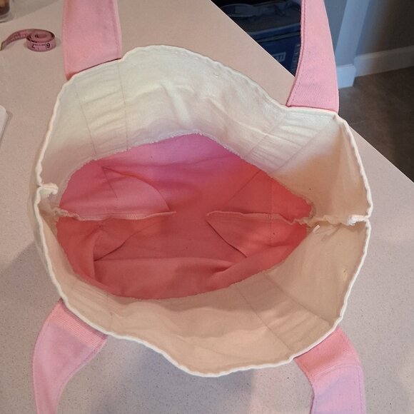 Trader Joe's Pink Pastel Mini Canvas Tote Bag - Picture 15 of 15
